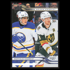 Jack Eichel / Tage Thompson #450 2025 Upper Deck Hockey Card NHL NM