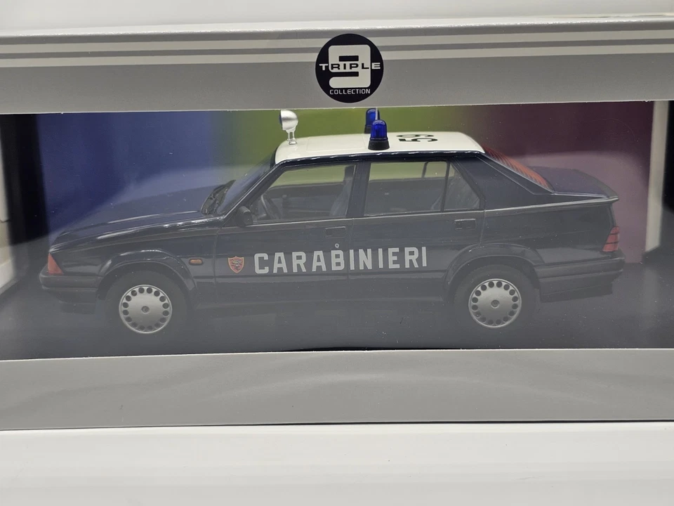Alfa Romeo 75 Carabinieri 1991 1:18 Triple 9 In Box - Immagine 2 di 4