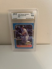 Donruss 1987 Highlights Mark McGwire #46 GEM MT 10 Mint Grading Service