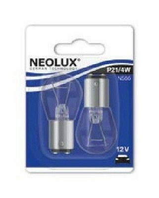 2x NEOLUX  P21/4W Rücklicht-Birnen 12V 21/4W N566-02B