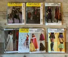 Sewing Patterns Costume/Cosplay/Theater -Generous Sizes- All NEW IN PACKAGE 