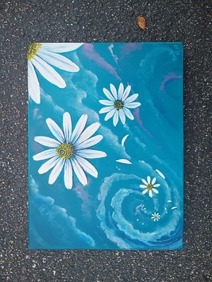 Breezy Spring by Monika Twice Acrylic On Gallery Wraped Canvas Art 9x11