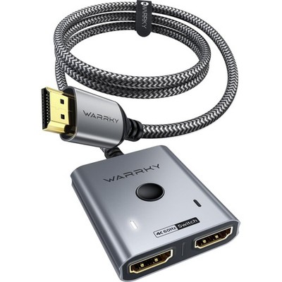 HDMI Switch 4K@60Hz Splitter 2 Eingänge 1 Ausgänge UHD 3D HDR 2K144Hz