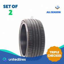 Set Of 2 Used 26535zr21 Michelin Pilot Sport All Season 4 101y - 6.532 Set Of 2 Used 26535zr21 Michelin Pilot Sport All Season 4 101y - 6.532