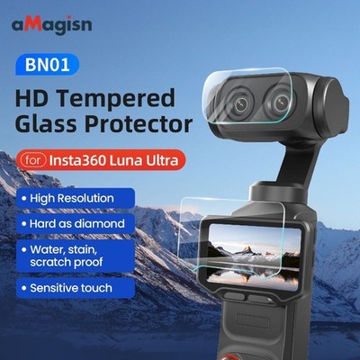 aMagisn Tempered Glass Screen Protector for Insta360 Luna Ultra Accessory