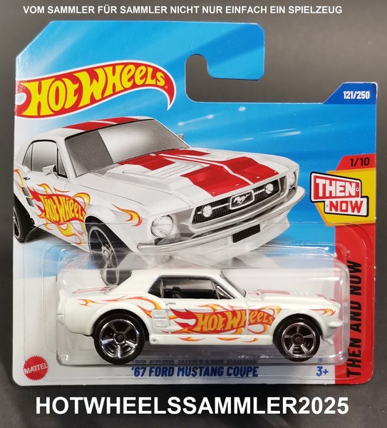"Hot Wheels \"1967 Ford Mustang Coupe\" HYY62-N521 Then And Now Ovp UngeÖFfnet!"-image