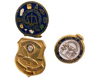 Lot Georgia Bureau Of Investigation GBI Collar Lapel Pins 3
