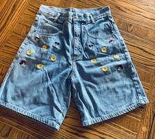 Vintage Disney Mickey Mouse Mom Denim Shorts Size Medium 1990s New without tags