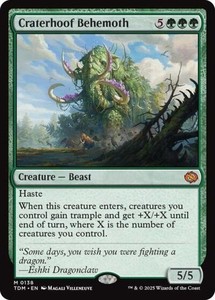 Craterhoof Behemoth Foil Tarkir: Dragonstorm #0138