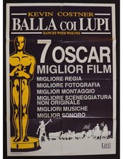 Werbeplakat Tanzt Lackschuhe Sneakers Wölfe Kevin Costner Dances Whit Western