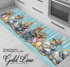 EASTER RUG WITH BEAUTIFUL COLORFUL BUNNIES AND EASTER EGGS
