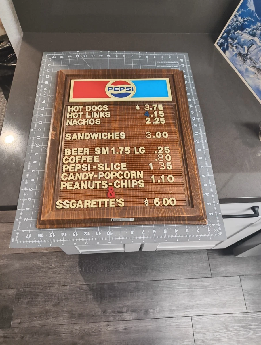 Pepsi Menu Board for sale | eBay