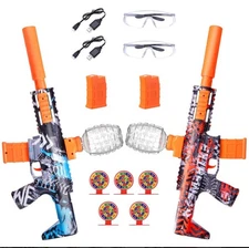 2 Pack Splatter Blasters, Full Auto Splat Blaster Toy Kits, 50000+, 10 Rs Toys 