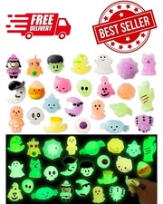 28 Pcs Halloween Mochi Squishy Toys, Glow in The Dark Squishies...