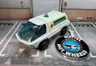 Hot Wheels Redline 1970 The Heavyweights Ambulance White Enamel HTF With Button