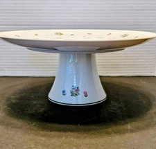 Vintage Andrea by Sadek ~ Petite Fleur ~ Compote or Footed Cake Plate Home Decor