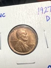 1927-D Lincoln Wheat Cent Penny Red Uncirculated ORIGINAL Never Cleaned BU MS
