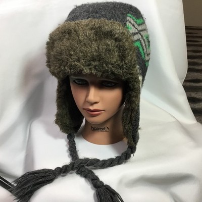Puma Trapper Hat Ushanka Faux Fur Ear Flap Winter Beanie One Size