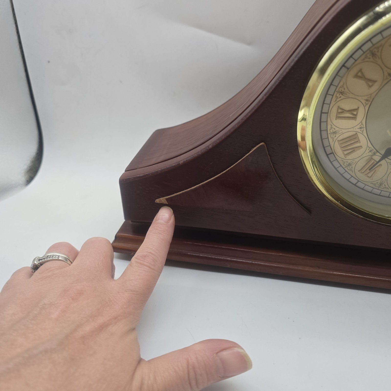 NRA Pennington Concealment Mantel Clock Wooden Tested Works