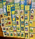 Vtg TMNT Card Backs & File Cards Lot 38 Teenage Mutant Ninja Turtles Playmates
