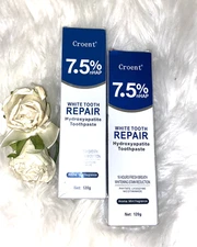 Croent 7.5% Hydroxyapatite White Tooth Repair Toothpaste Whiten  2 Pk  1/28