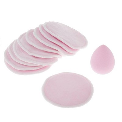 10er Pack Wiederverwendbare Reinigungspuffs Make-up Kosmetik Schmutzentferner Tücher Pads