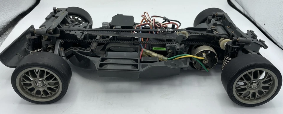 Pour pièces TAMIYA TA03R TA03-R châssis avec moteur et ESC - Photo 3/4