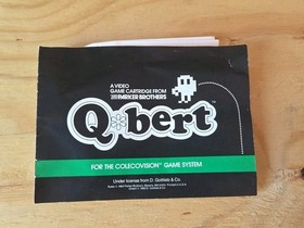 Q*bert ~ Coleco Vision game Parker Bros. Complete in box w Manual - Tested 