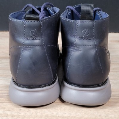 Cole Haan Boots Mens 11.5 Navy Blue Gray 2.ZeroGrand Chukka Leather 3 Eye C27047 Cole Haan 2.Zerogrand Stitchlite Chukka Boots | Mercari main image 4