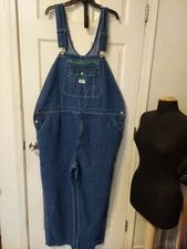 Liberty Denim Bib Overalls Sz 48x30
