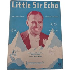 Vintage 1939 Little Sir Echo Sheet Music by Laura R. Smith