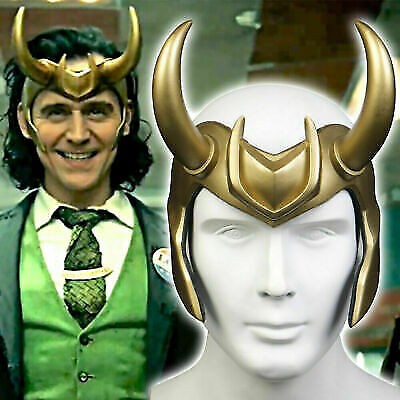 Loki Crown Horns Cosplay Kopfbedeckungen Helm Kostüm Requisiten Erwachsene PVC
