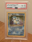 Pokemon TCG: Blastoise 2/102 - 1999 WOTC Base Set Unlimited Holo - PSA 8