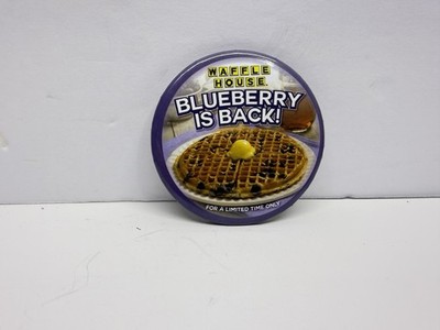 Blue Without You Waffle House Circular Pin Limited Edition Collectible Button