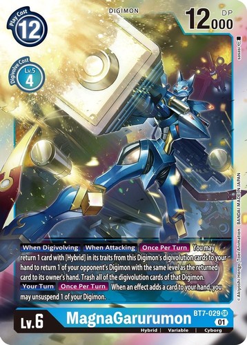 MagnaGarurumon #DM-178 Digimon CCG card