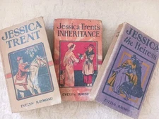 Set 3 Antique /Vintage Jessica Trent HC Books 1900s Lovely Covers Ranch Heiress