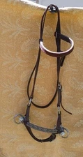 Weaver Leather Single Rope Harness Leather Side Pull Bridle