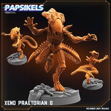 Xeno Praetorian B Papsikels Miniature AvP, Aliens, Xenomorph