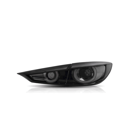 Pair LED Smoked Tail Lights Assembly For 2014-2018 Mazda 3 Axela Sequential Turn - Picture 3 of 10