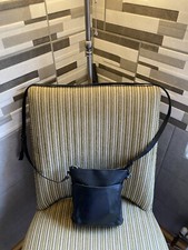 CLAUDIA Genuine Leather Black Bag Made In Italy VGC