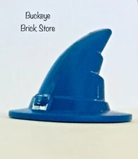 NEW Lego Minifigure, Blue Wizard Hat - Castle Witch Princess Headgear