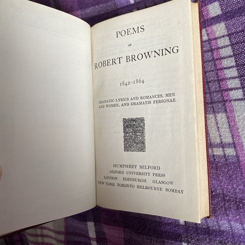 Poems Of Robert Browning Vol. I (1916) Vol. II (1919) Oxford University Press - Picture 16 of 20