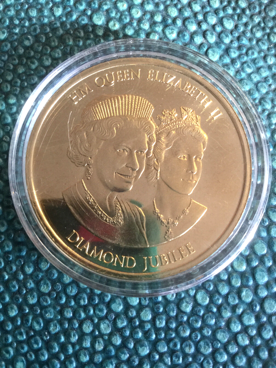 Geocoin Reine Elizabeth II 60ème Jubilé 2012 - Neuf, Non Activé, Collection