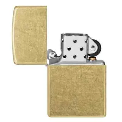 Zippo Regular Street Brass Refillable Windproof Lighter
