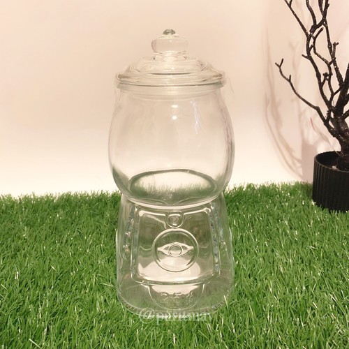 Target Bullseye Clear Glass Bubblegum Gumball Machine Candy Jar