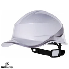 Delta Plus White Baseball Diamond V Hard Hat Helmets Bump Cap Construction PPE