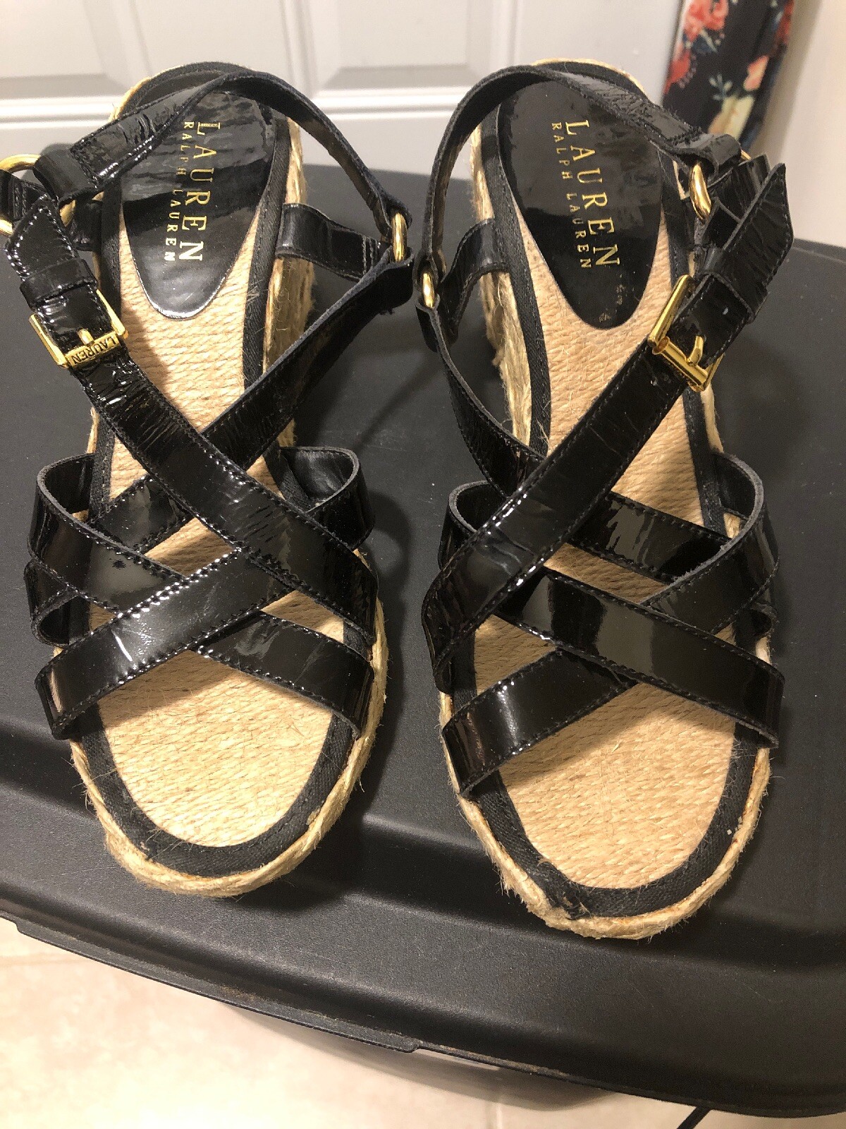 SIZE 6 RALPH LAUREN CORTNEY BLACK 