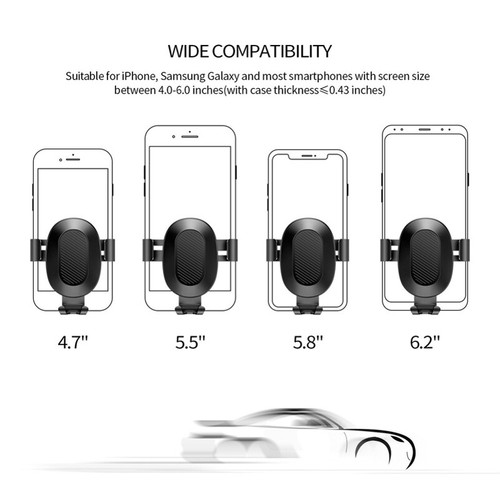 Air Vent Car Mount Holder Dock Cradle Gravity Auto Lock for Cell Phones - 第 7/7 張圖片