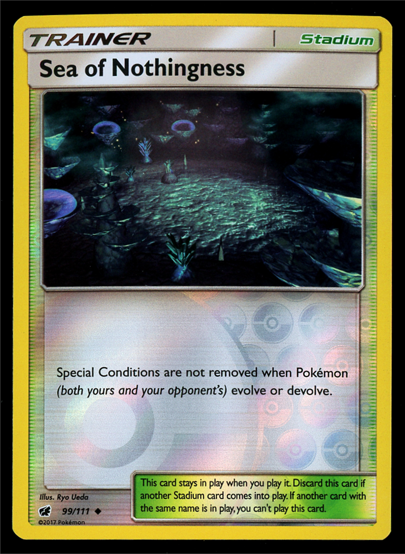 Pokemon Card Crimson Invasion Sea of Nothingness 99/111 Reverse Holo - NM