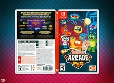 Namco Museum Arcade Pac Cover Art: Replacement Insert & Case for Nintendo Switch